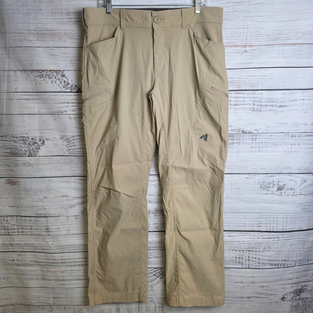 Eddie Bauer First Ascent Guide Pro Pants Mens 36x32 Tan Hiking Outdoor 11051063 - Picture 2 of 12